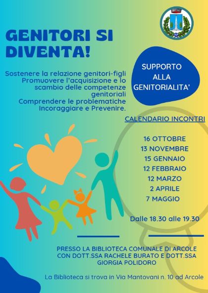 GENITORI SI DIVENTA! SUPPORTO ALLA GENITORIALITÀ GENITORI SI DIVENTA! SUPPORTO ALLA GENITORIALITÀ