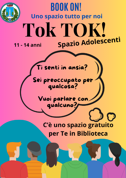 BOOK-ON! UNO SPAZIO TUTTO PER NOI TOK-TOK! BOOK-ON! UNO SPAZIO TUTTO PER NOI TOK-TOK!