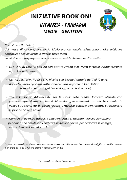 LETTERE ALLE FAMIGLIE - BOOK ON! LETTERE ALLE FAMIGLIE - BOOK ON!