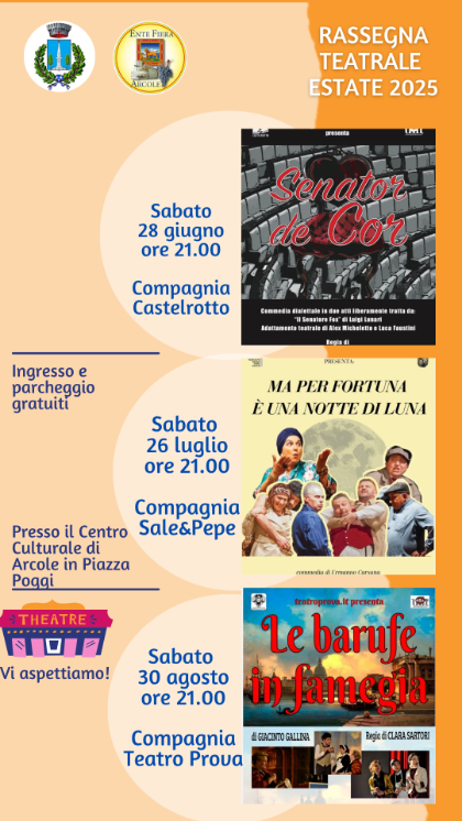 Rassegna teatrale estate 2025 Rassegna teatrale estate 2025