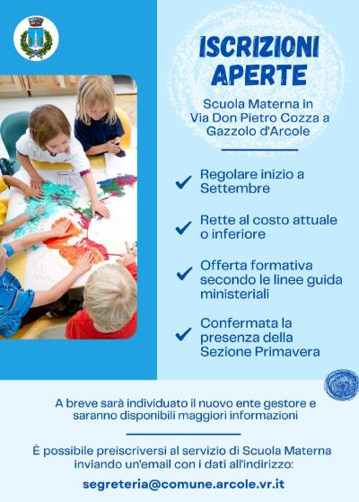 locandina scuola materna di Gazzolo