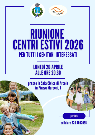 Riunione GENITORI_Centri Estivi_20 Aprile 26