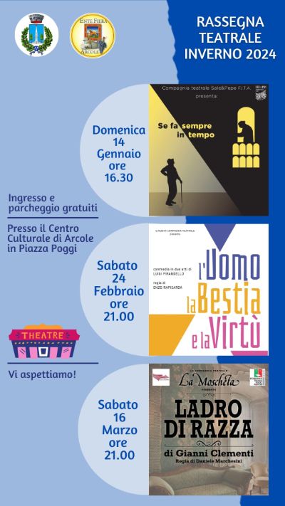 locandina rassegna teatrale inverno 2024